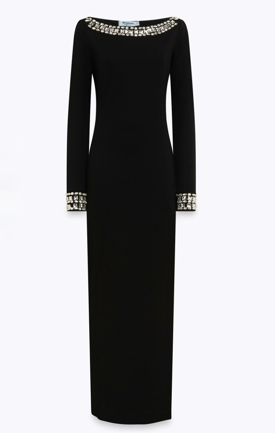 BLUGIRL- ABITO LUNGO IN JERSEY CON APPLICAZIONE