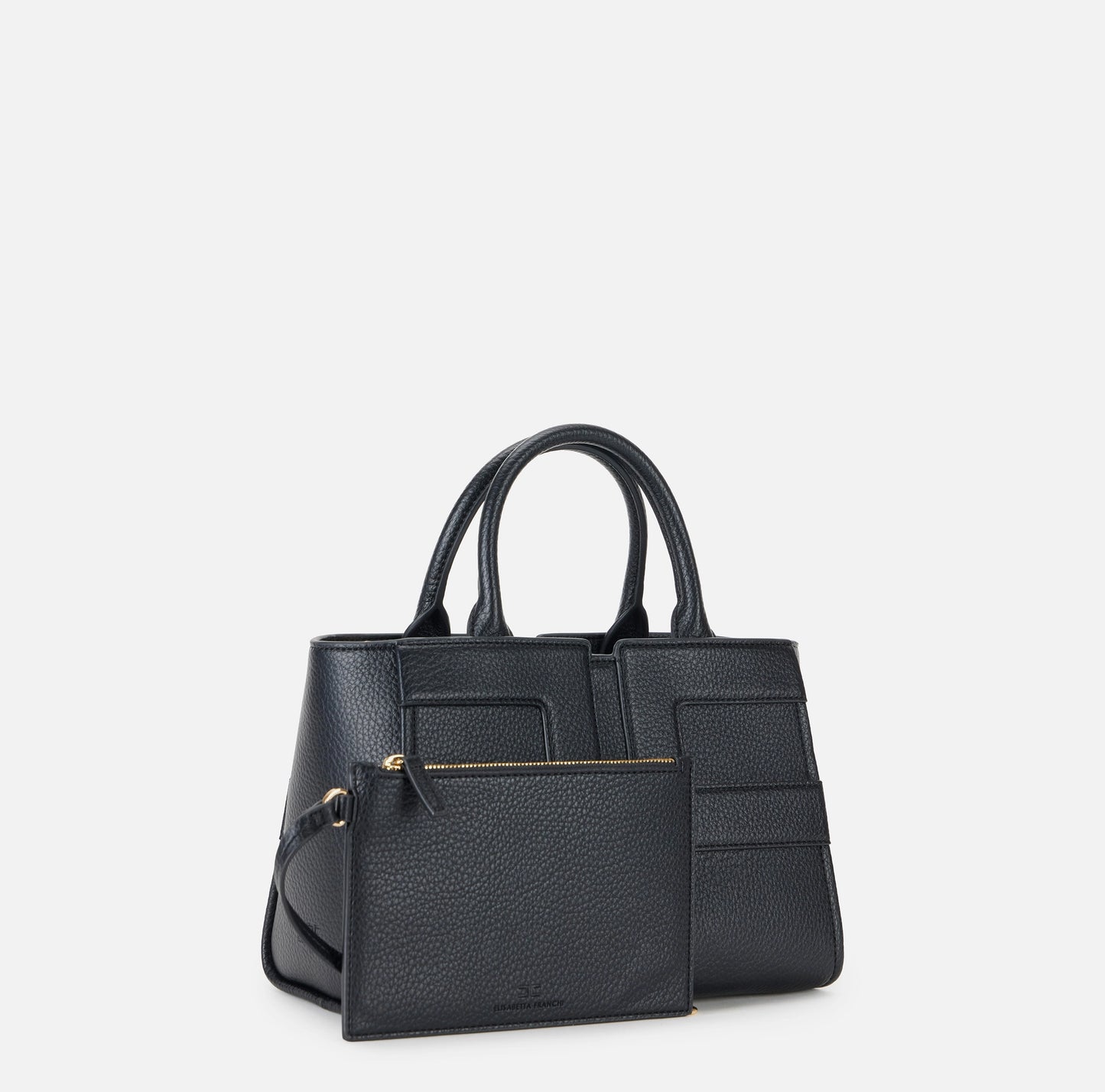 ELISABETTA FRANCHI- Borsa tote media con logo