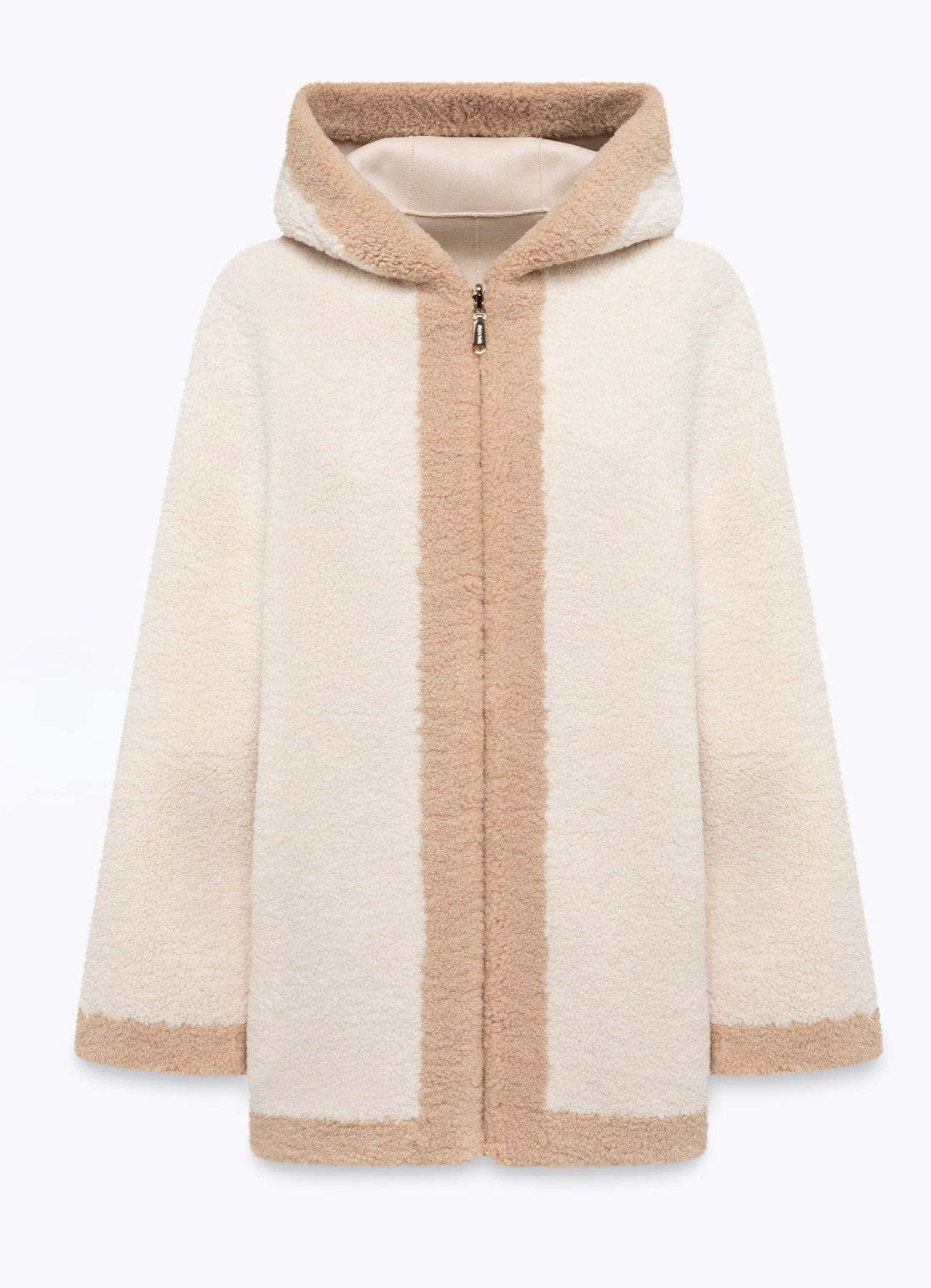 BLUGIRL - GIACCONE EFFETTO MONTONE CON LOGO