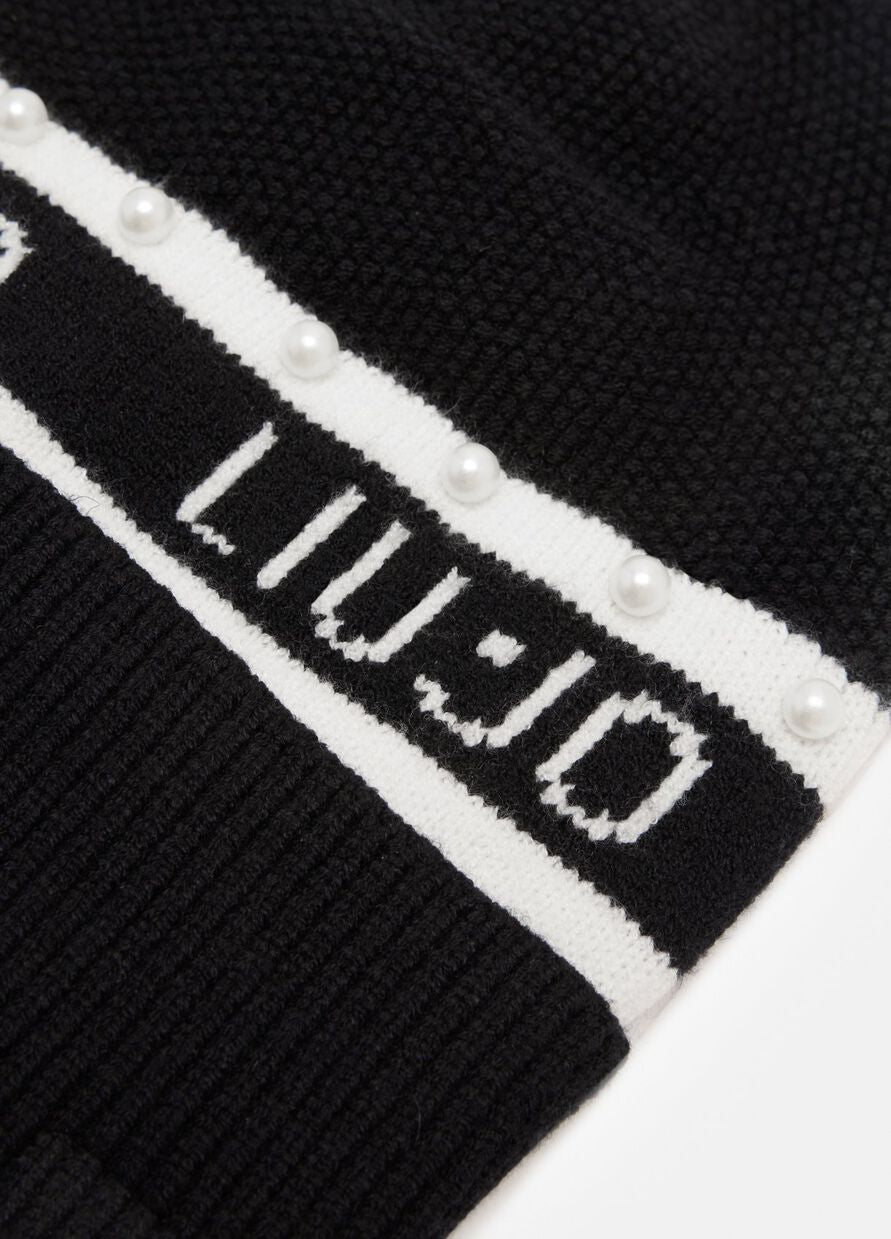 LIU JO - Berretto beanie con logo