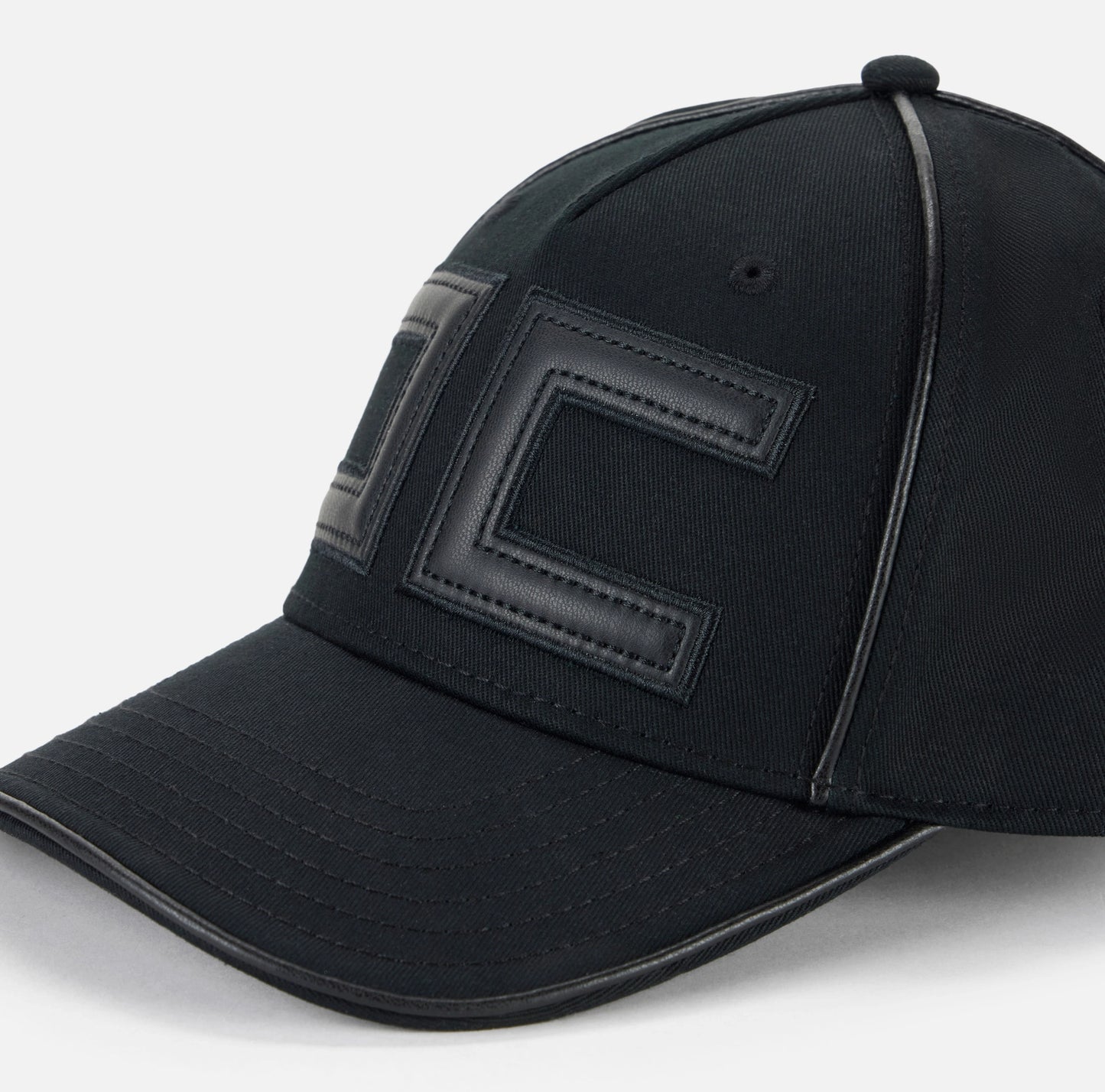 ELISABETTA FRANCHI - Cappello baseball in gabardina con logo