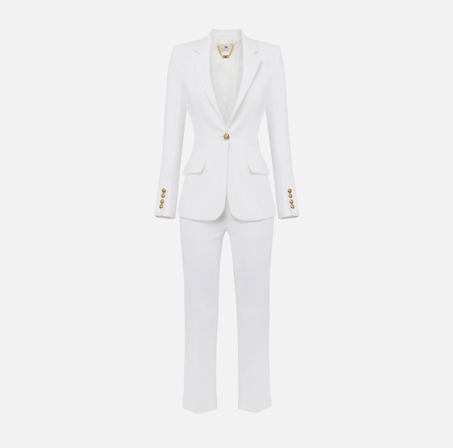 ELISABETTA FRANCHI - Tailleur monopetto in crêpe