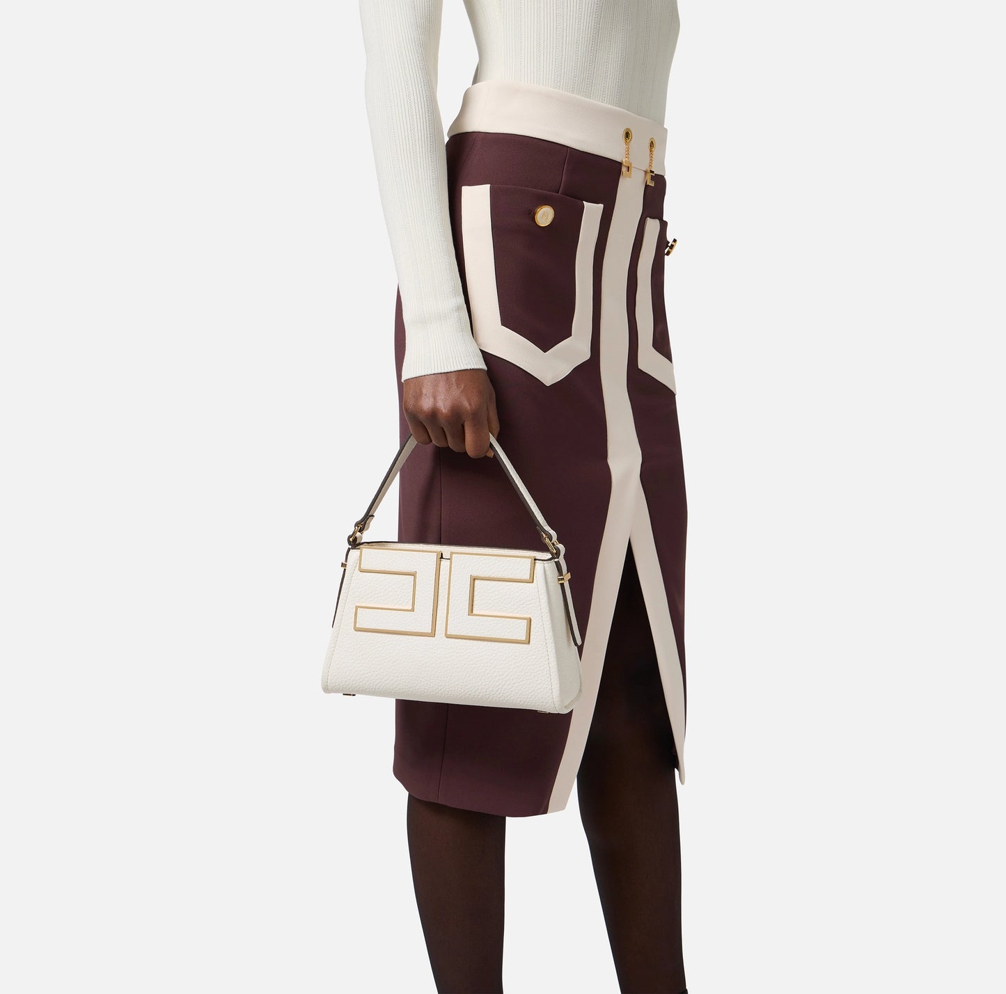 ELISABETTA FRANCHI- Tote piccola con logo