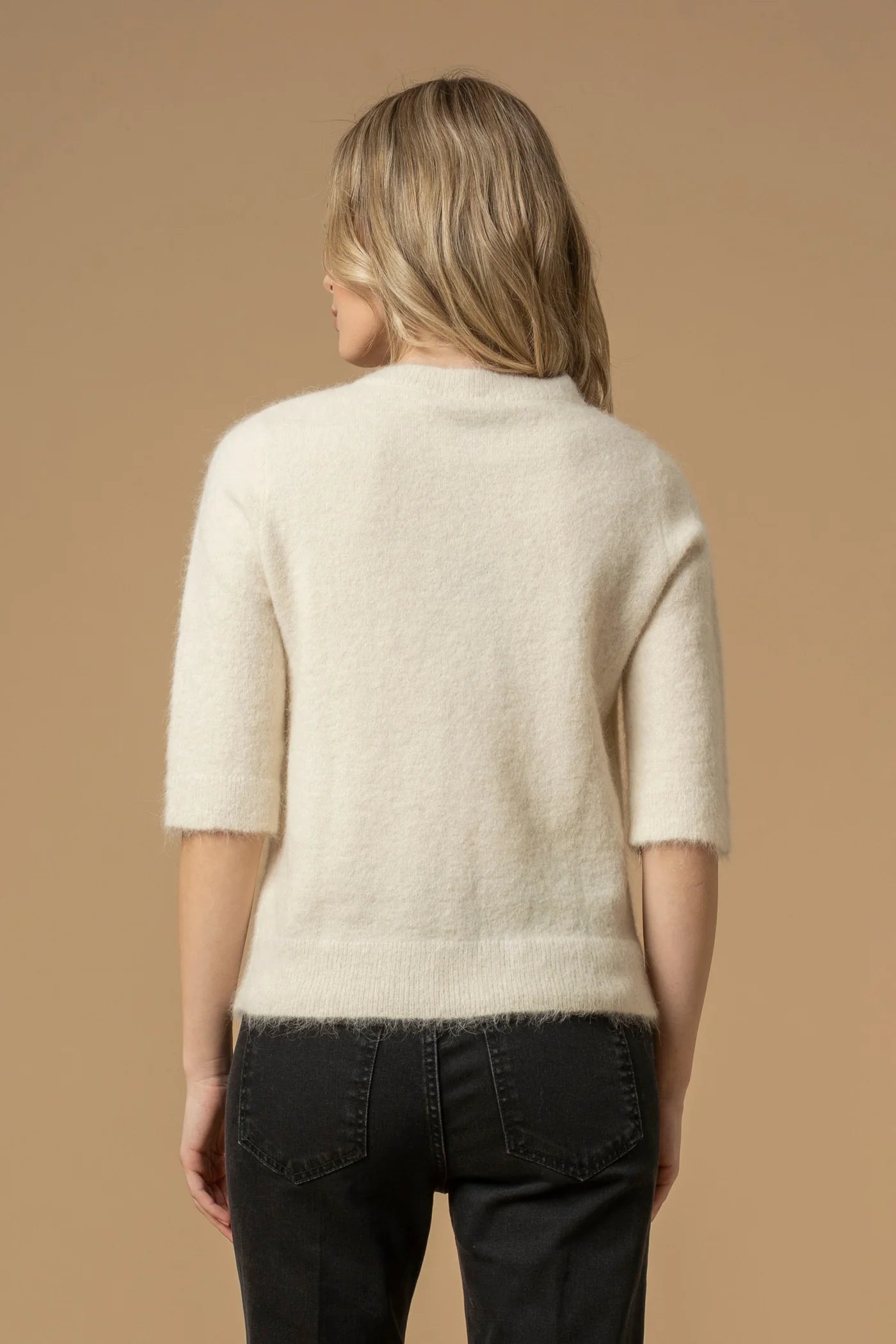 KOKKA - MAGLIA CON DETTAGLI IN PERLE - MAGLIA M/L ANOUSKA