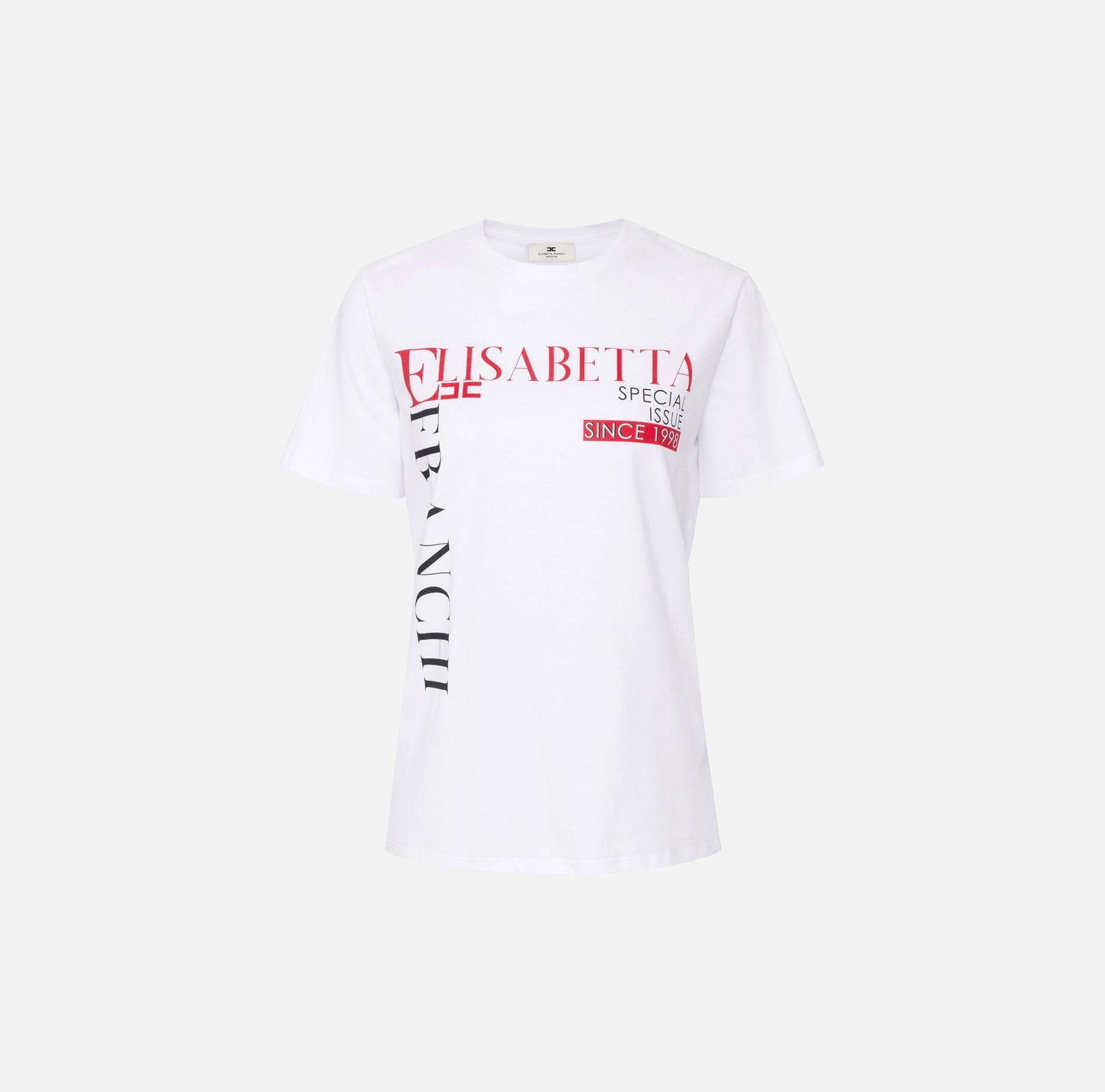 ELISABETTA FRANCHI - T-shirt in jersey con stampa lettering