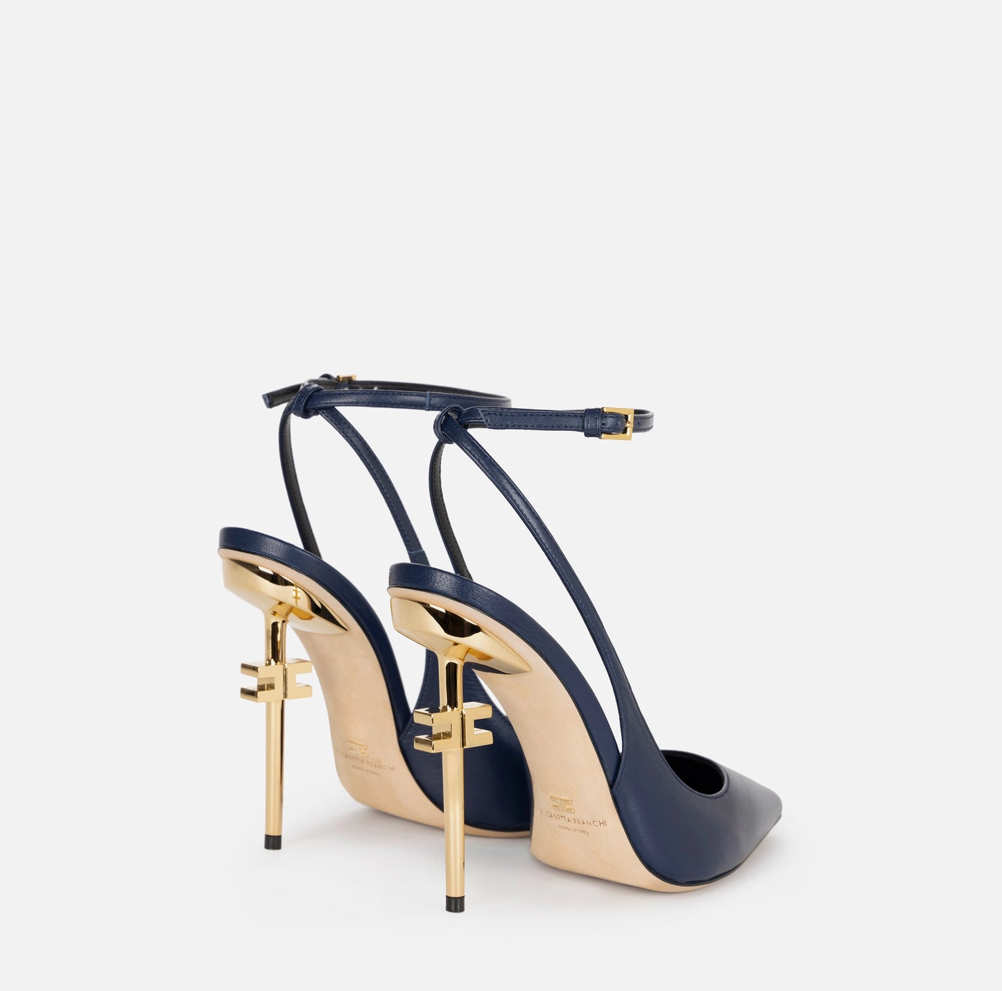 ELISABETTA FRANCHI - Slingback in nappa con cinturino