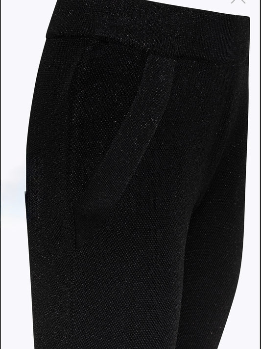 BLUGIRL- PANTALONI FLARE IN MAGLIA CON LUREX
