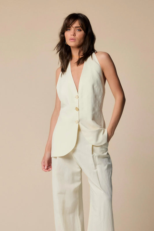 KOKKA- gilet con dettagli oro