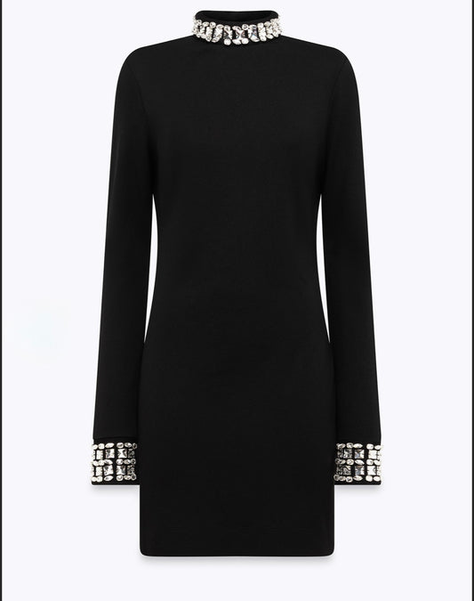 BLUGIRL- ABITO IN JERSEY CON APPLICAZIONI