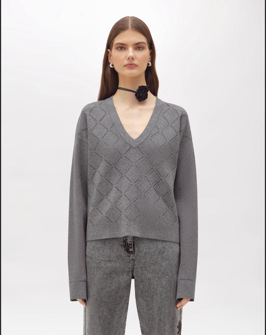 BLUGIRL- MAGLIA IN VISCOSA CON STRASS