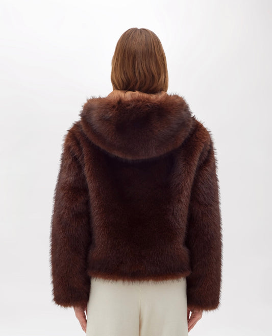 BLUGIRL- GIACCONE IN FAUX FUR