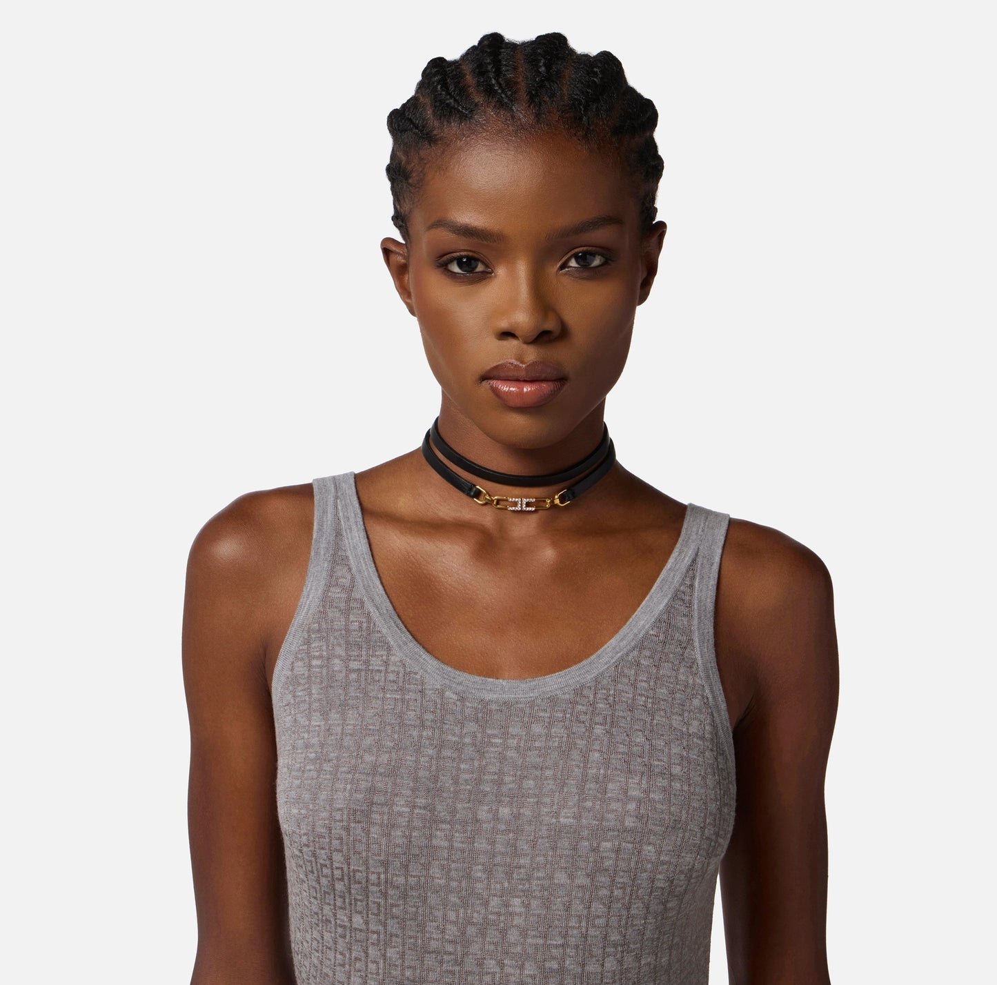 ELISABETTA FRANCHI - Collana con logo gioiello