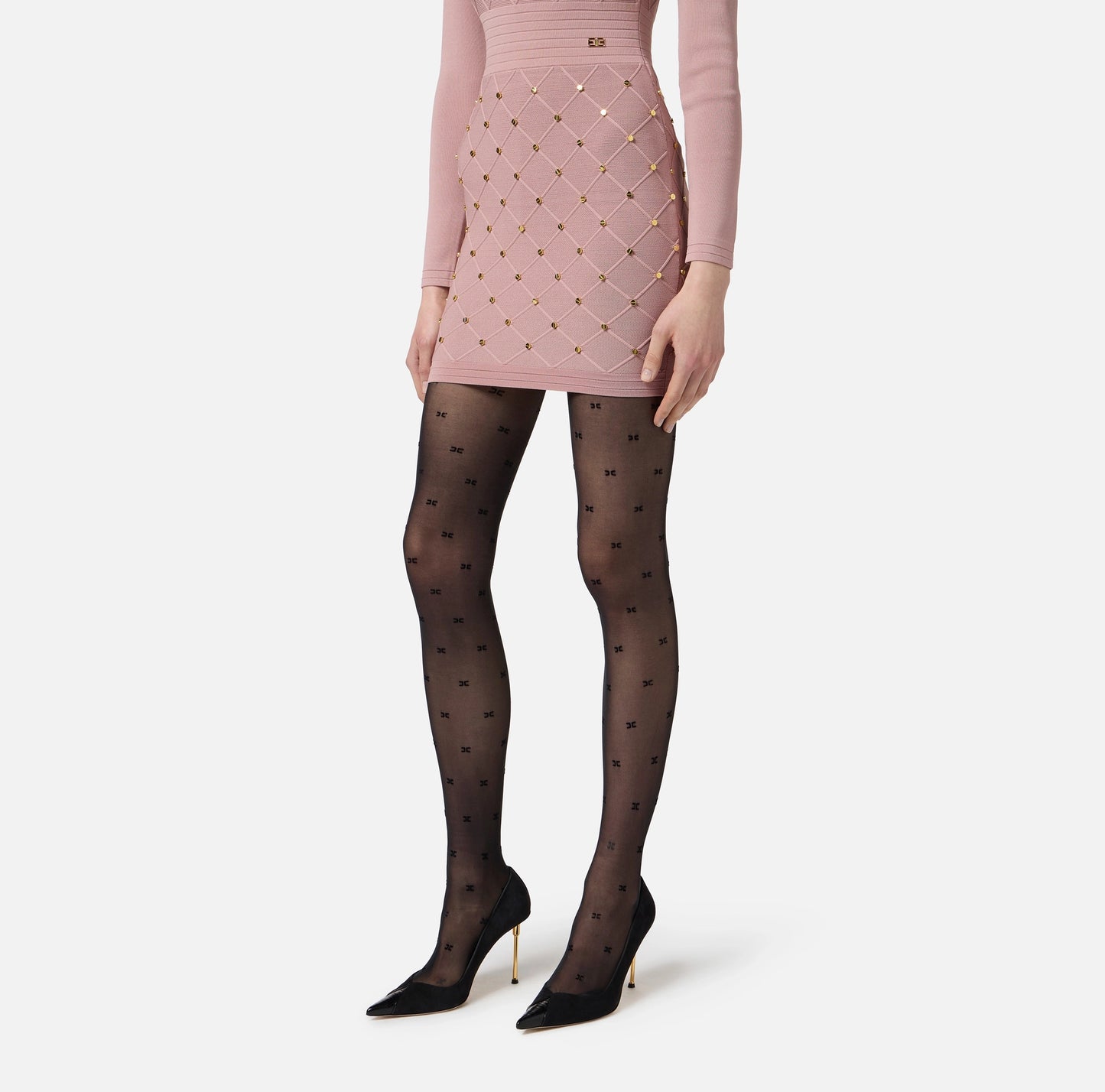 ELISABETTA FRANCHI - Collant con logo