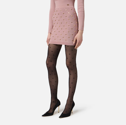 ELISABETTA FRANCHI - Collant con logo