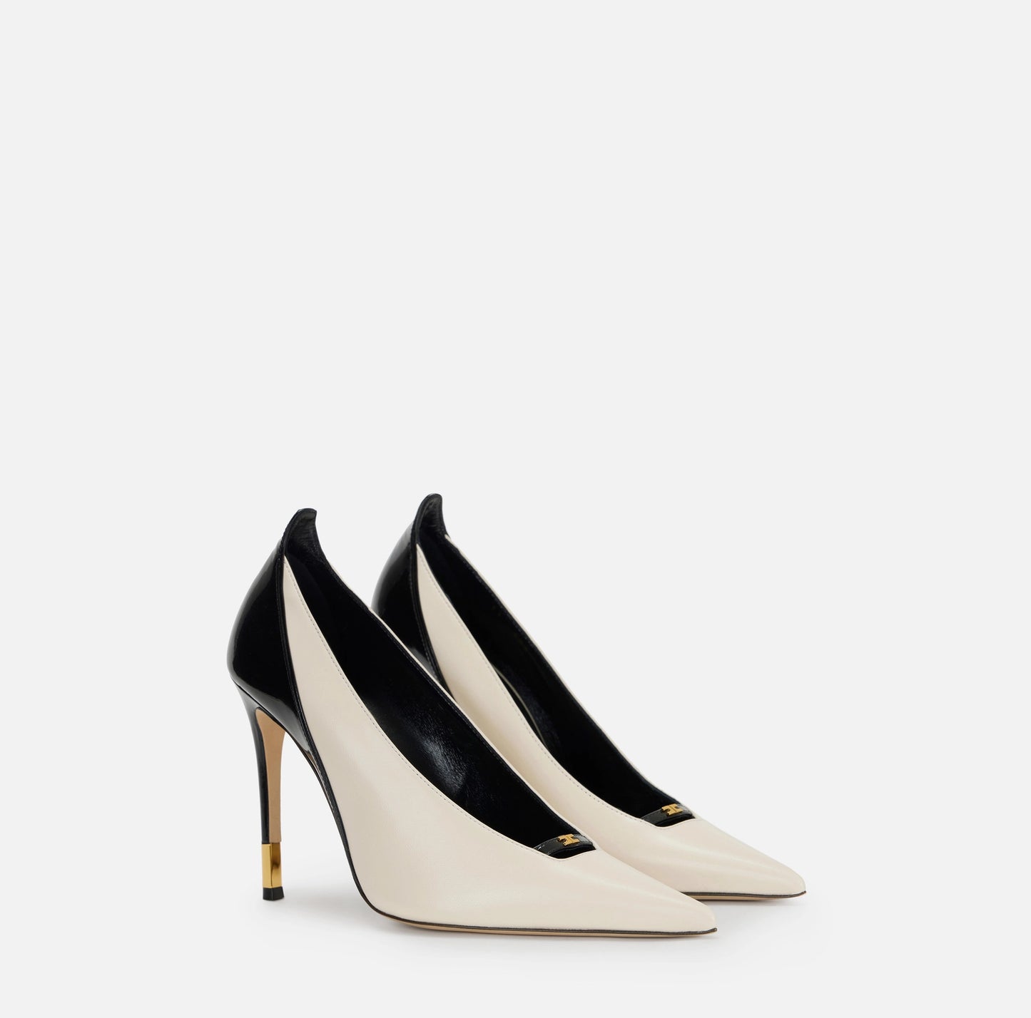 ELISABETTA FRANCHI - Décolleté pump in pelle bi-color