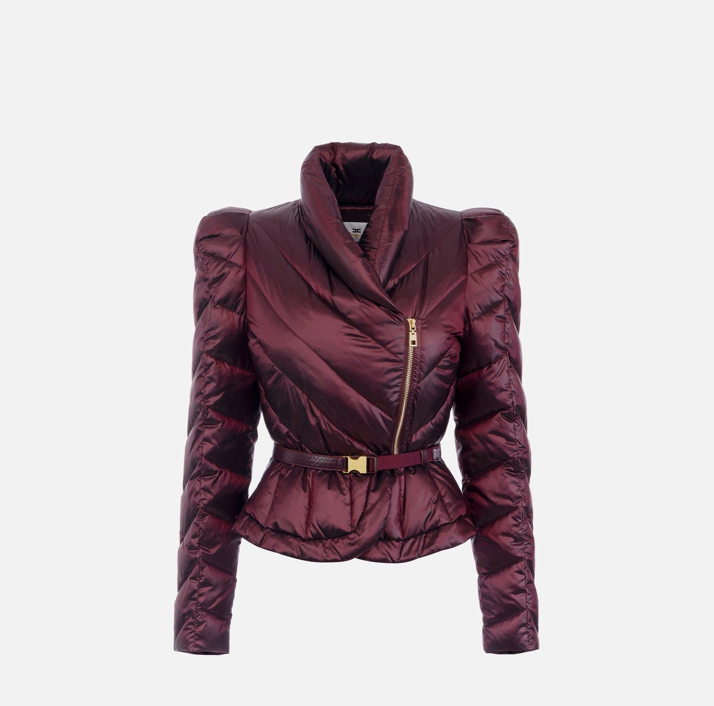 ELISABETTA FRANCHI - Piumino in tessuto vela con baschina