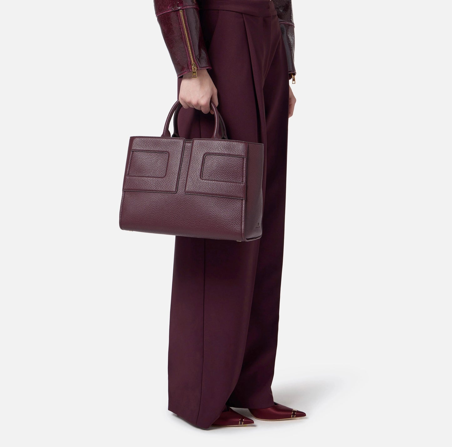 ELISABETTA FRANCHI -Borsa tote grande con logo