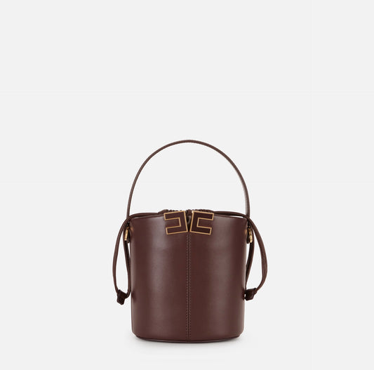 ELISABETTA FRANCHI - Borsa a secchiello con dettaglio logo
